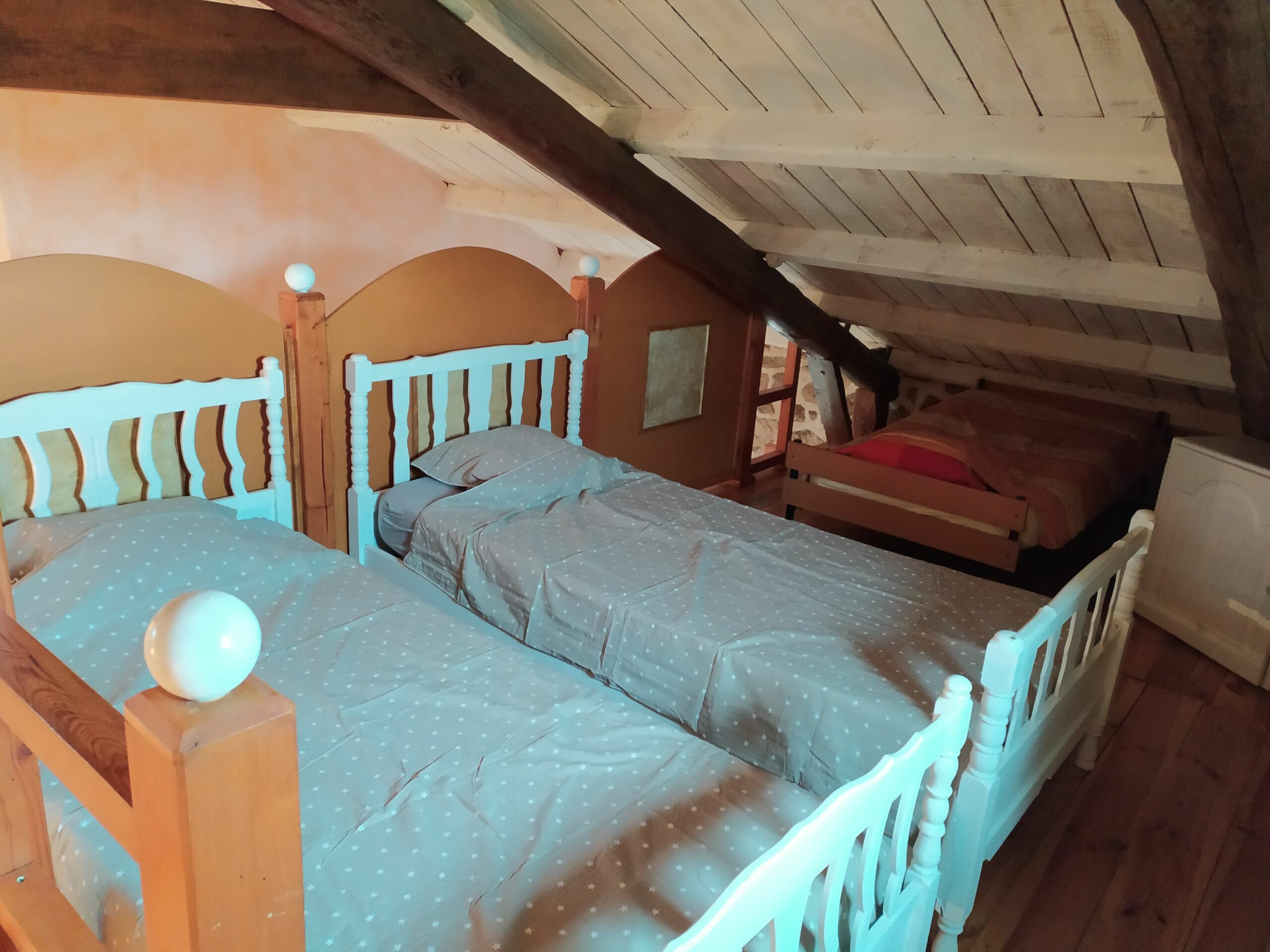 Mezzanine du gîte en Haute-Loire